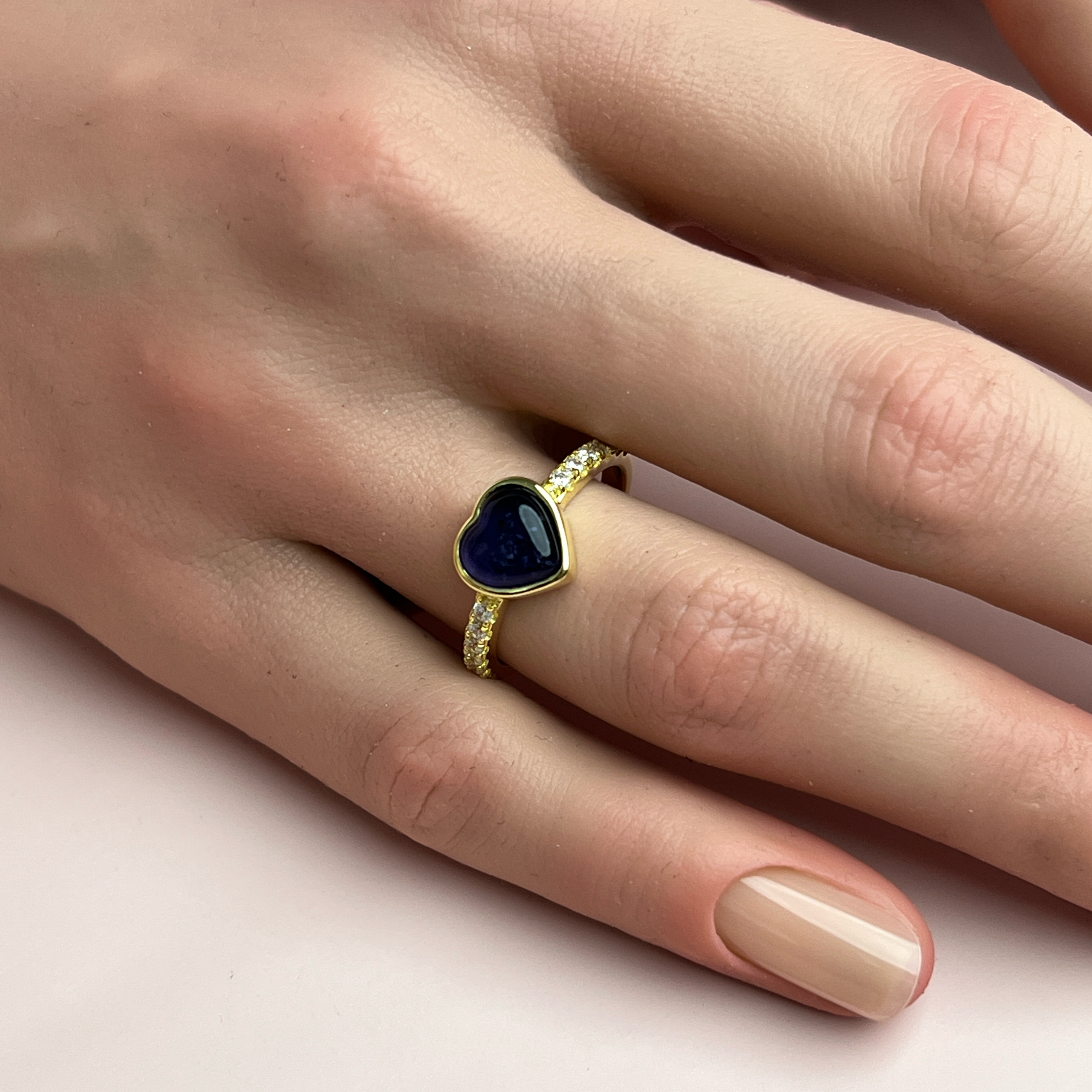 Amora Ashes Ring - Side Profile View