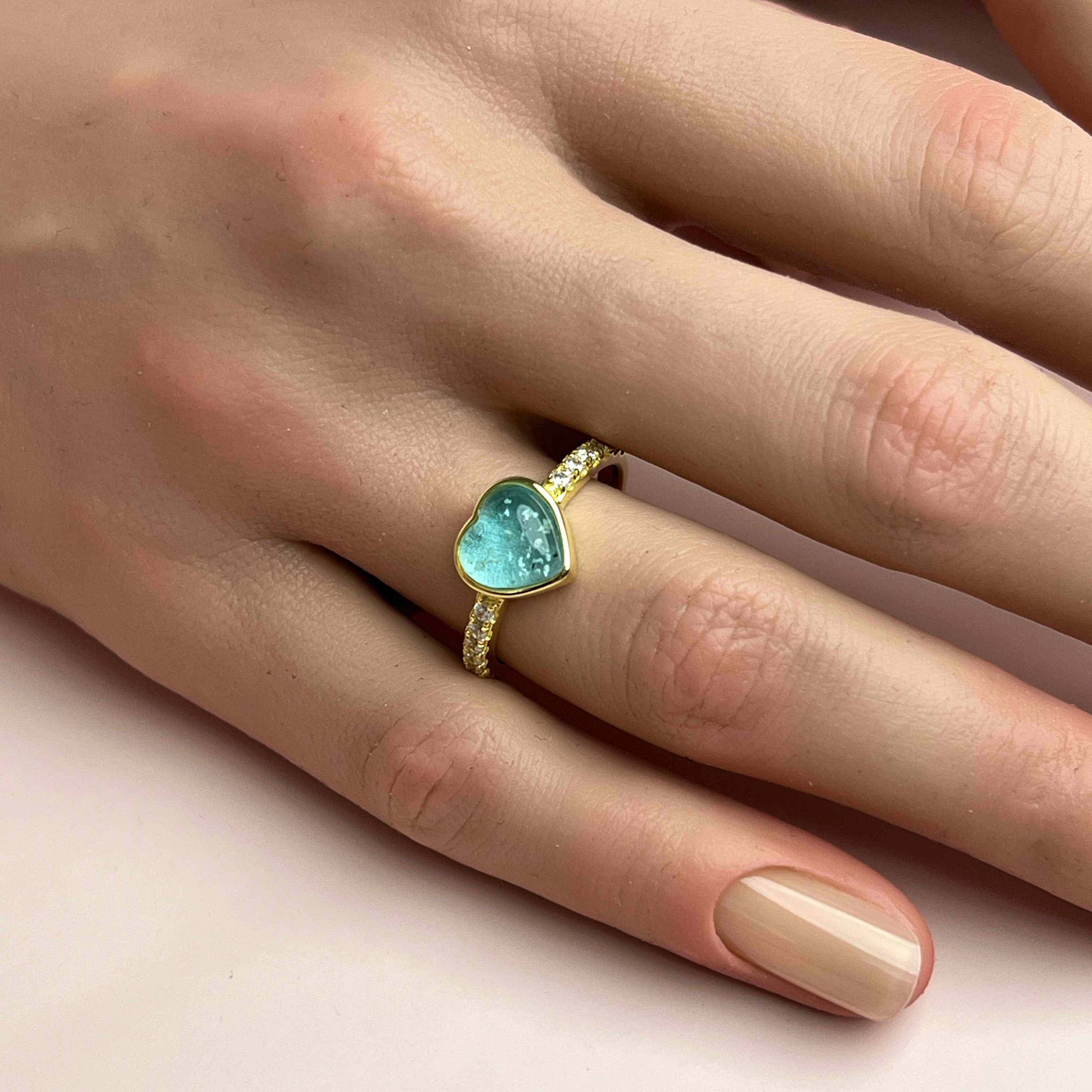 Amora Ashes Ring - Side Profile View