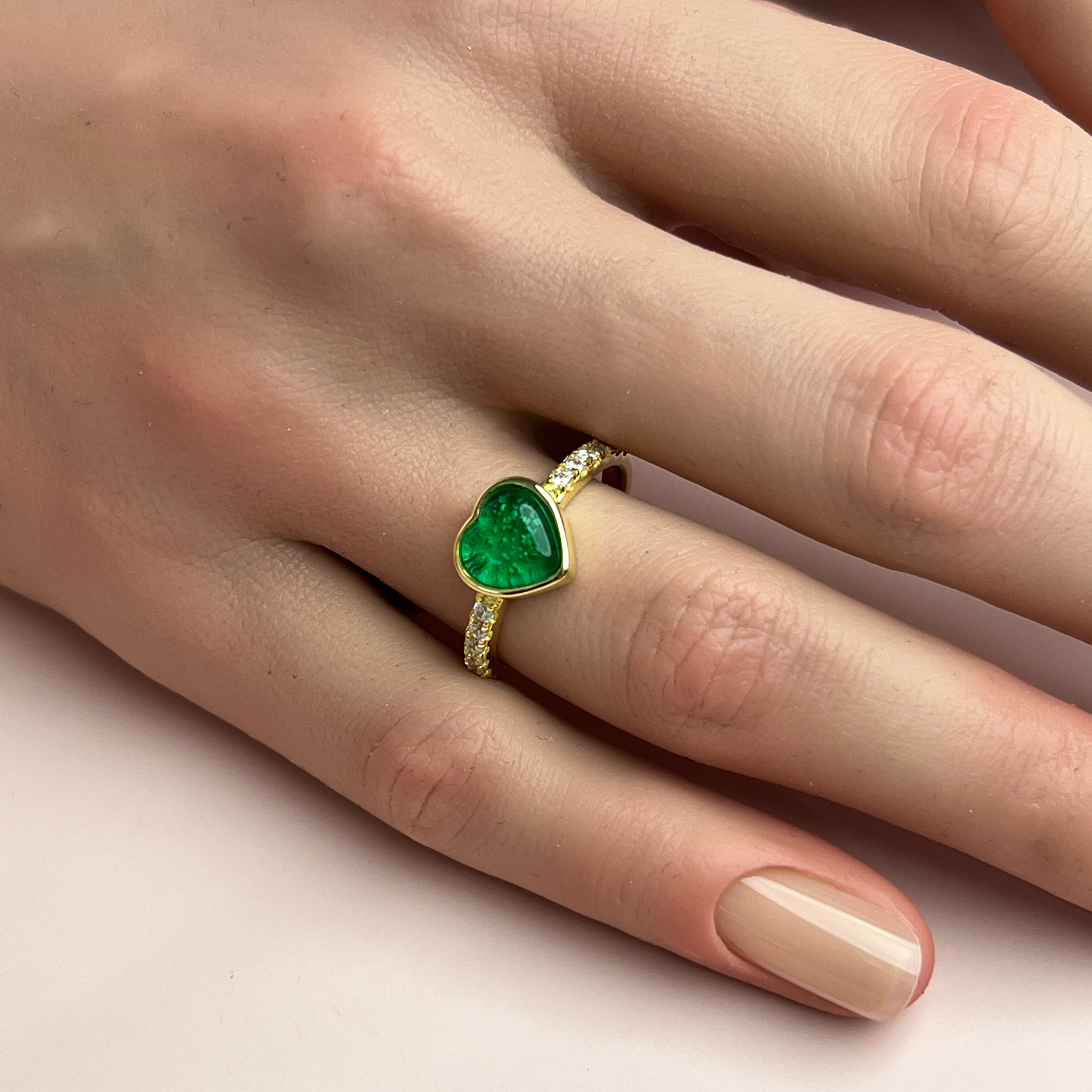 Amora Ashes Ring - Side Profile View