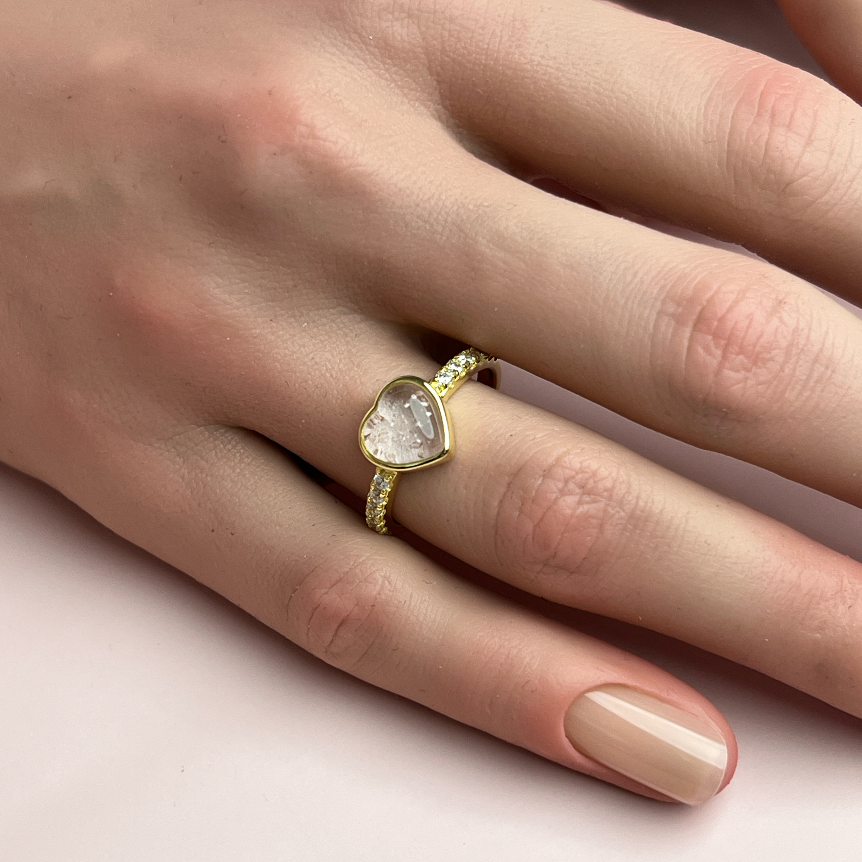 Amora Ashes Ring - Side Profile View