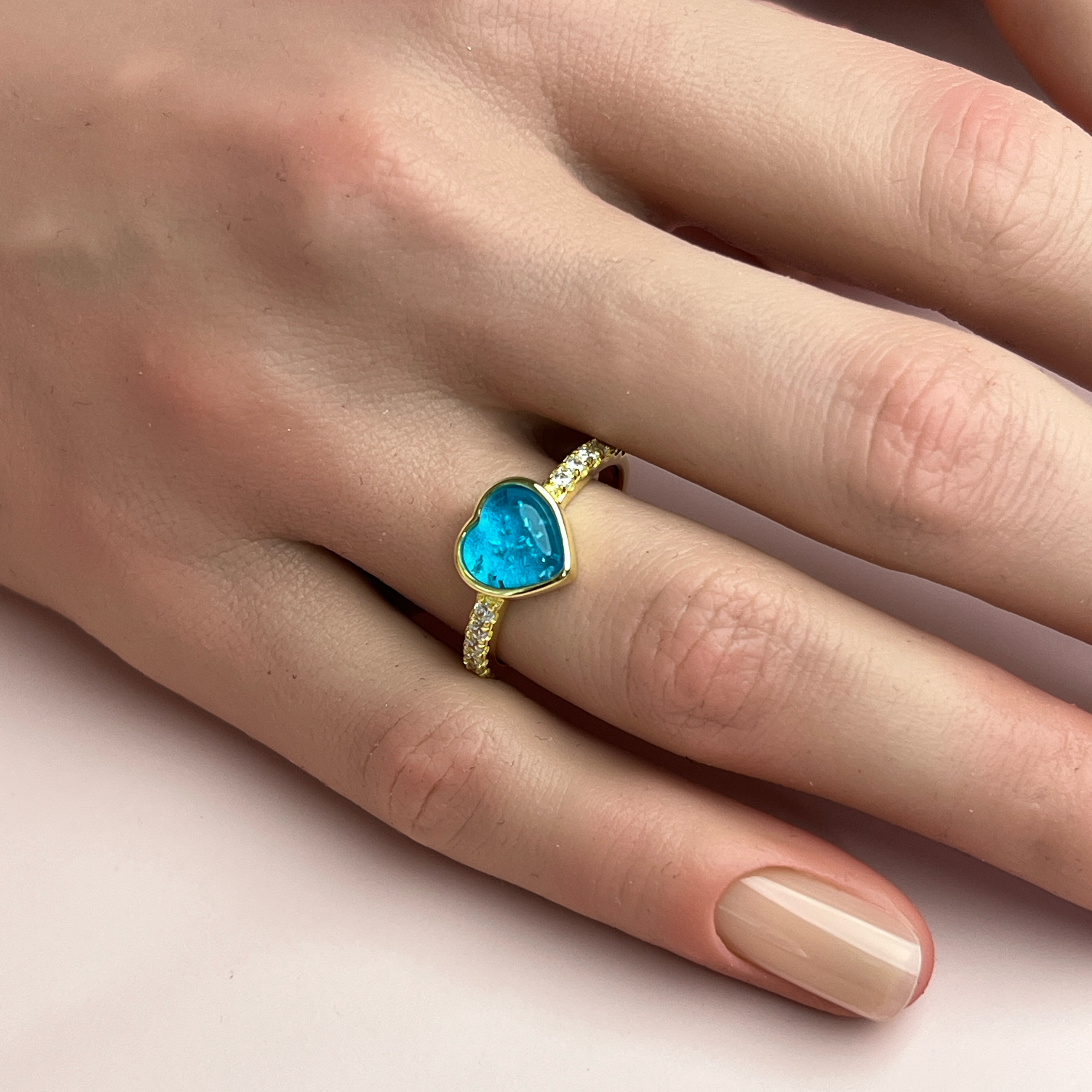 Amora Ashes Ring - Side Profile View