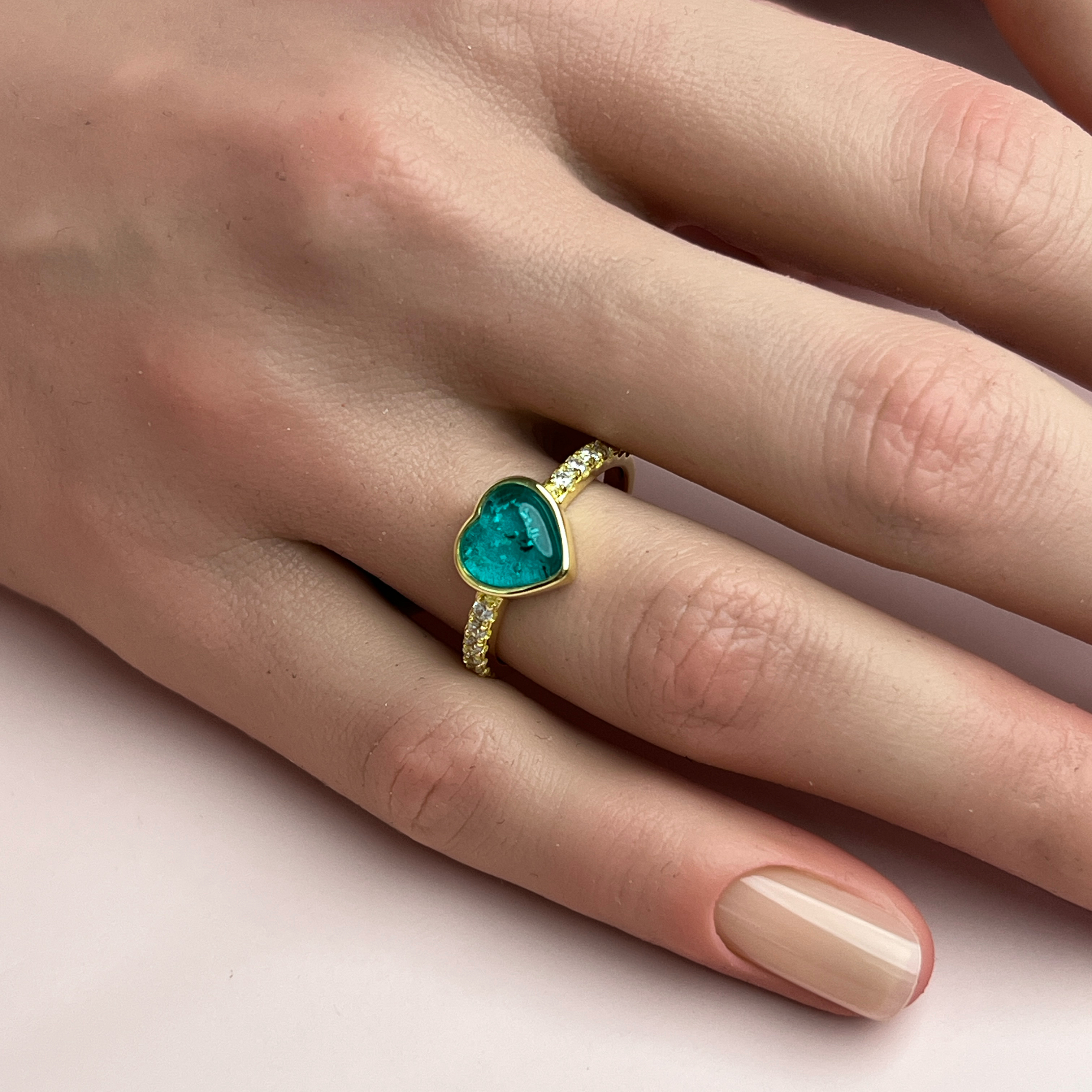 Amora Ashes Ring - Side Profile View