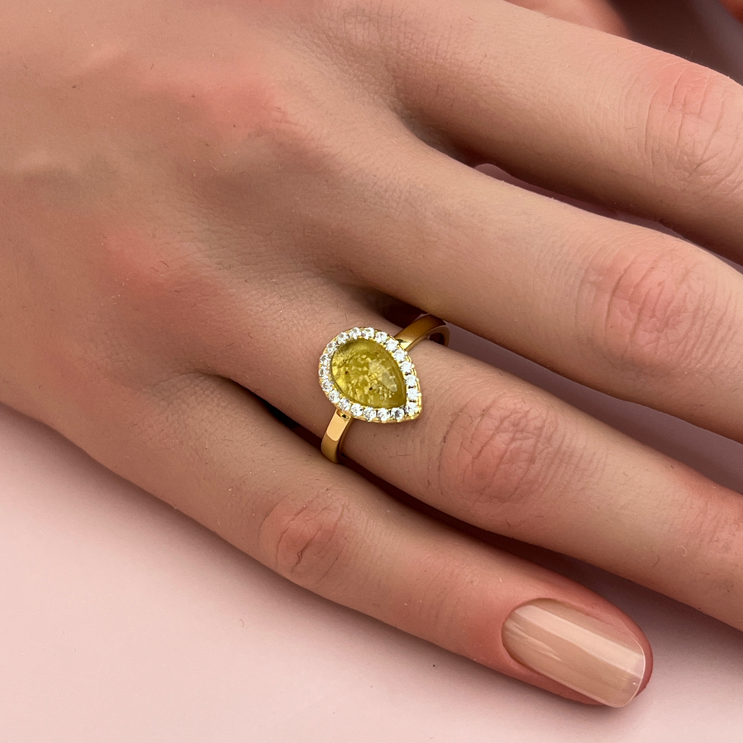 Honour Ashes Ring - Side Profile View