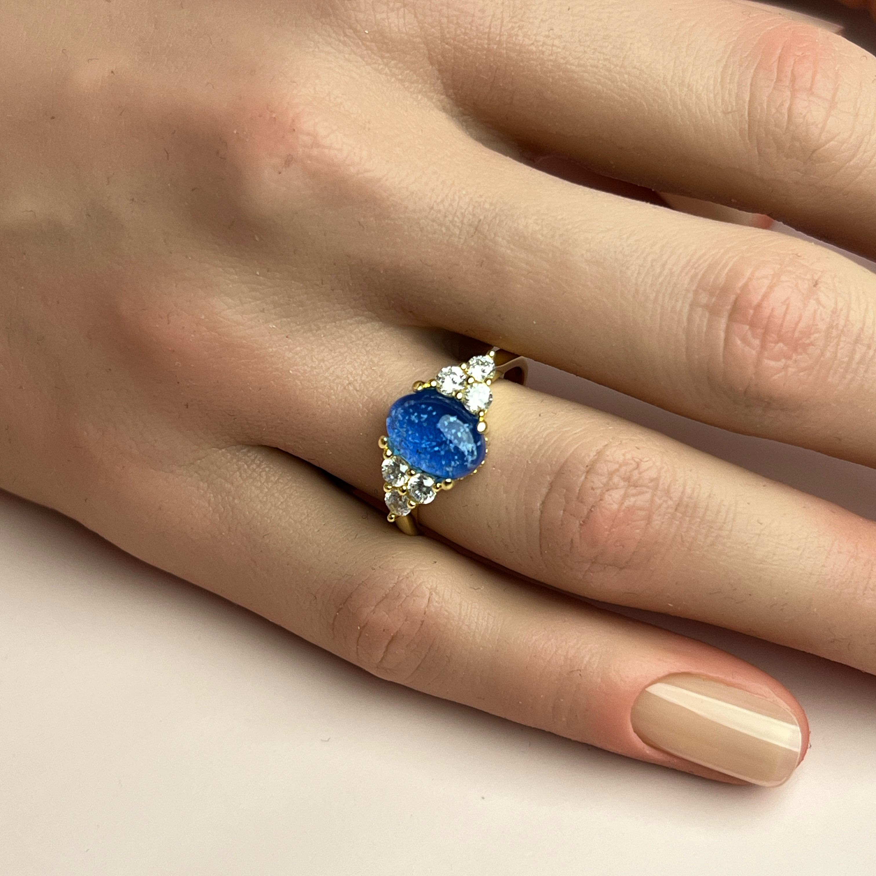 Solace Ashes Ring - Side Profile View