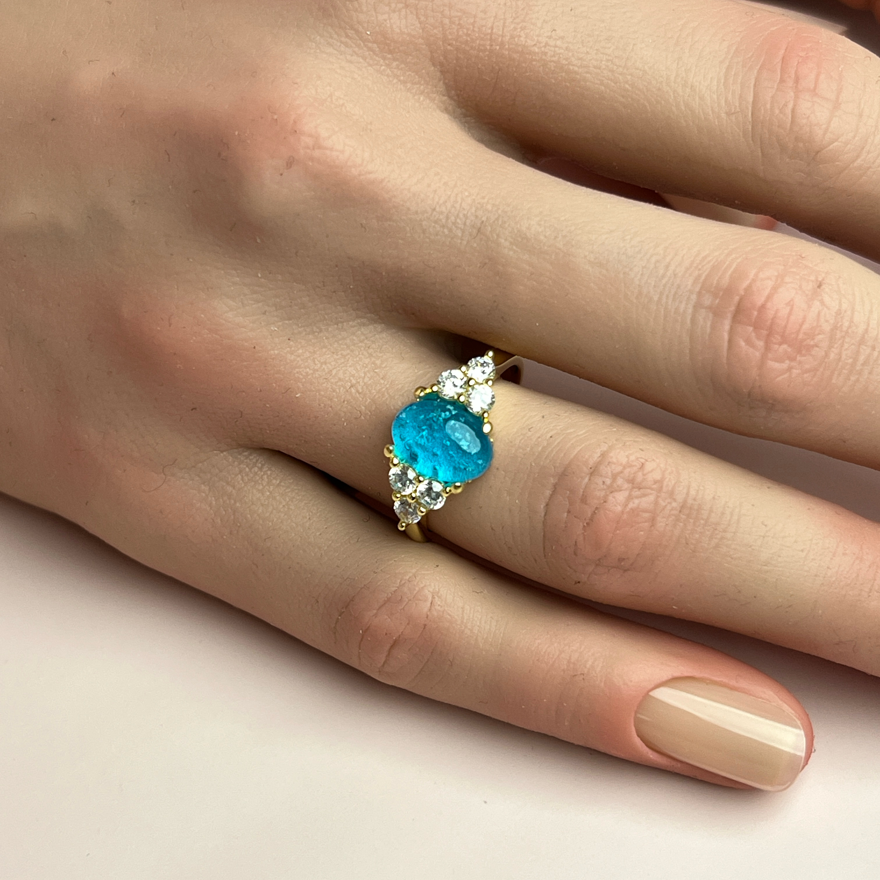 Solace Ashes Ring - Side Profile View