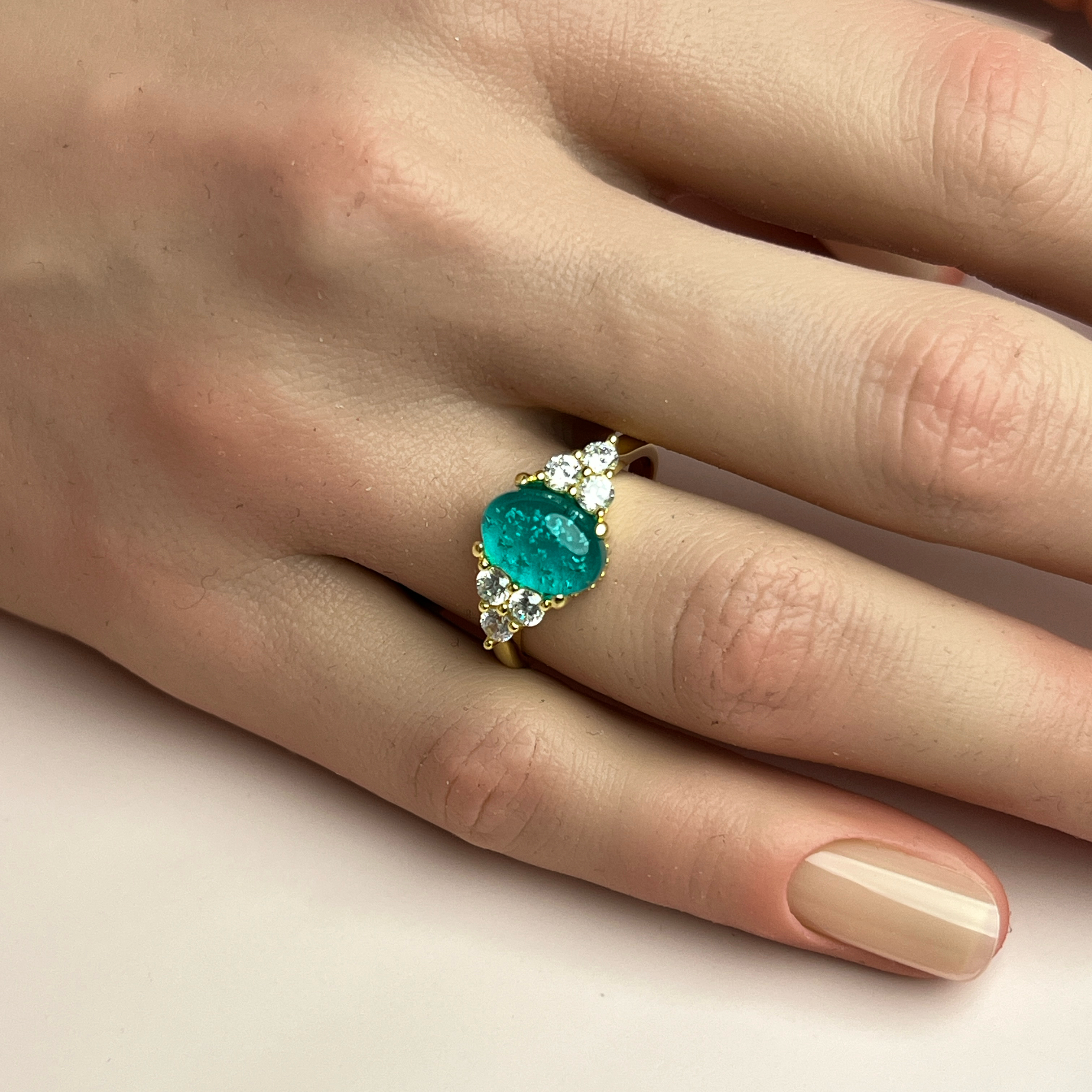 Solace Ashes Ring - Side Profile View