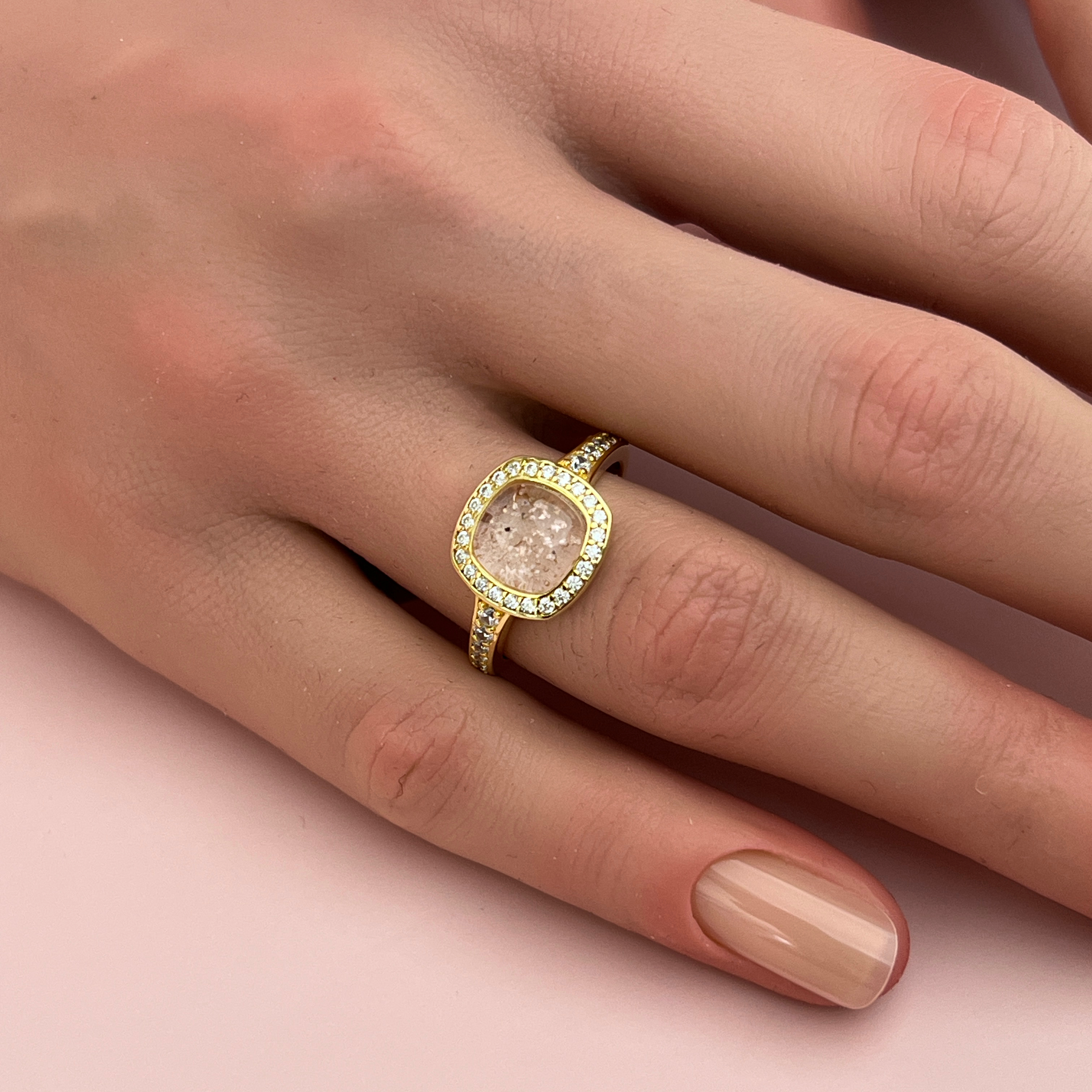 Eden Ashes Ring - Side Profile View