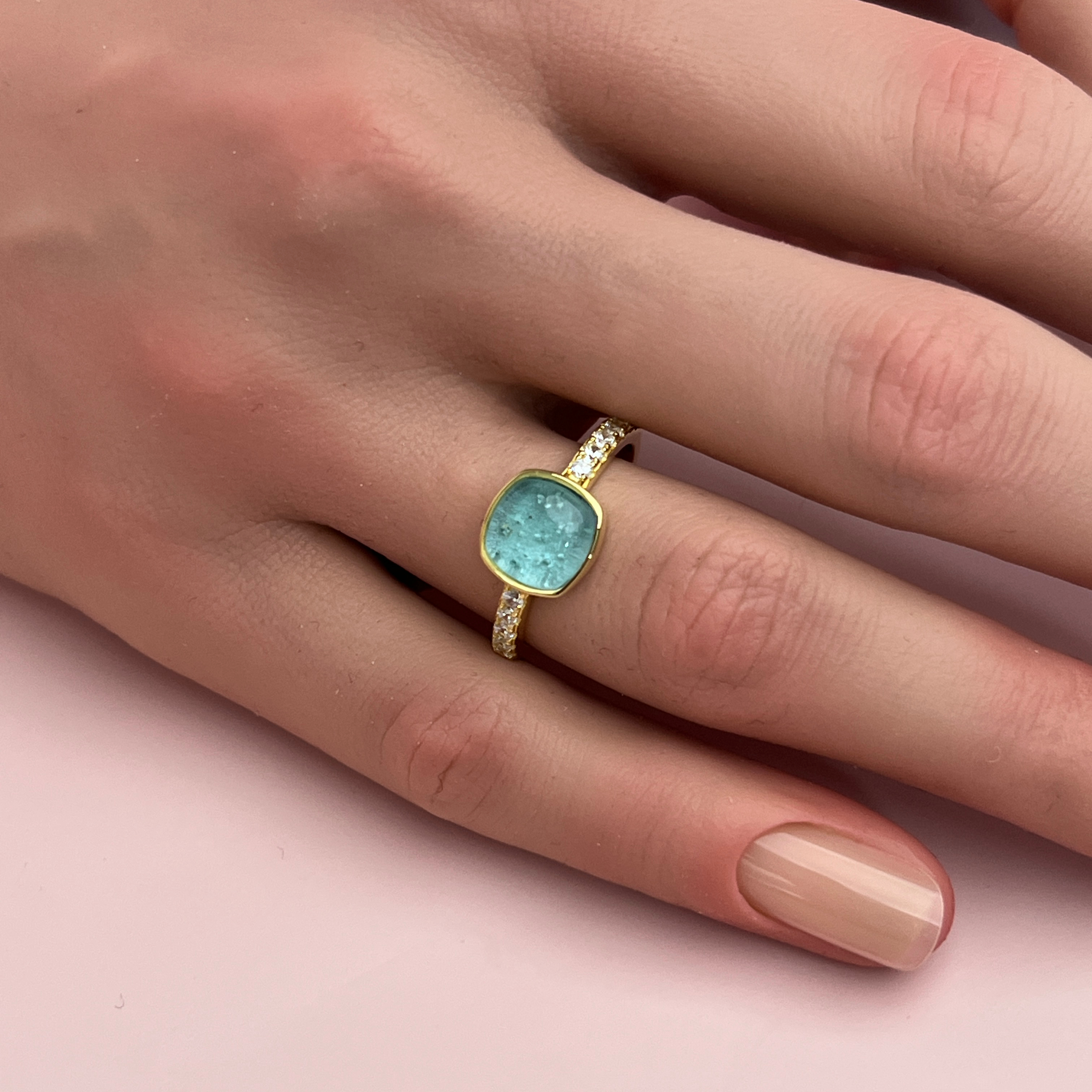 Evana Ashes Ring - Side Profile View