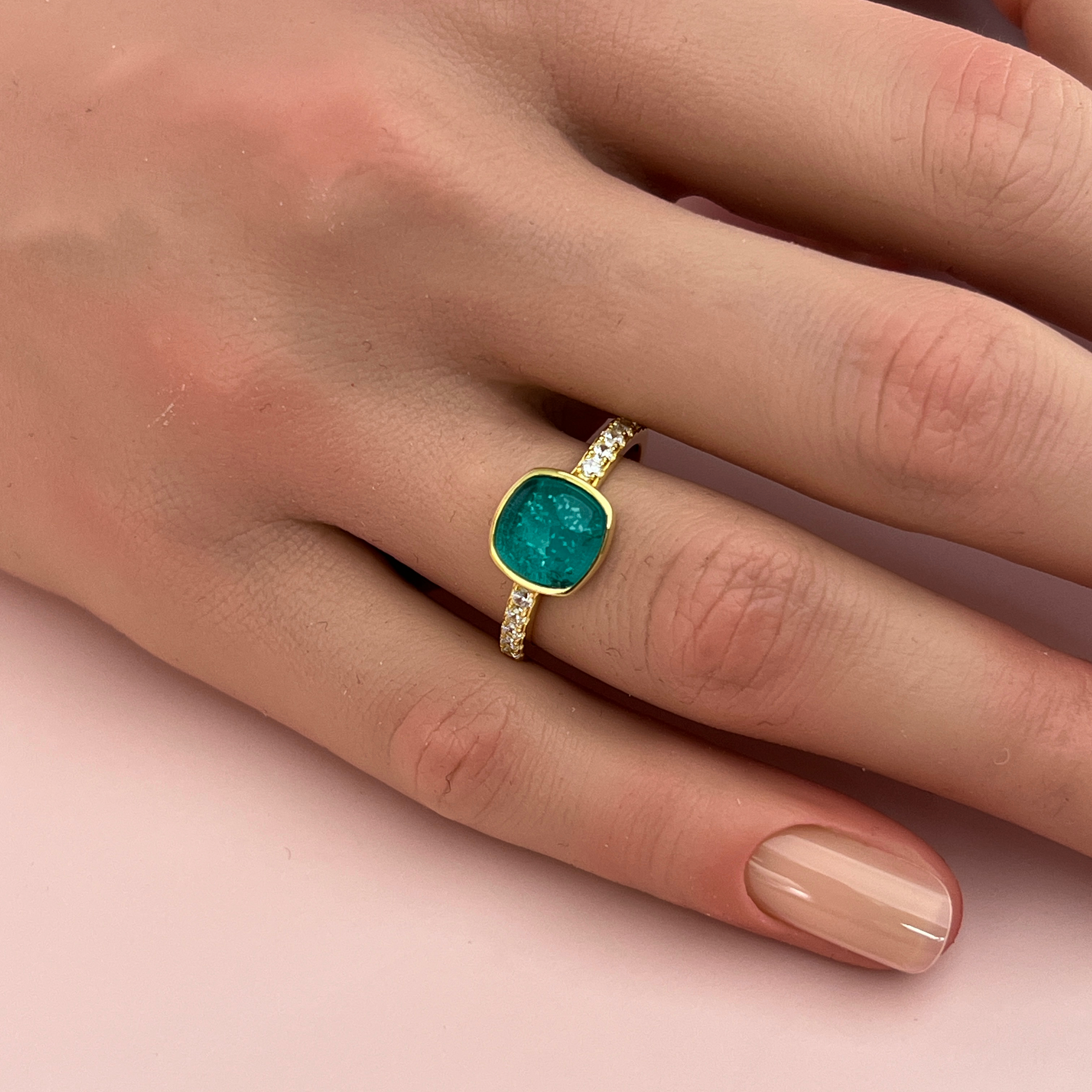 Evana Ashes Ring - Side Profile View