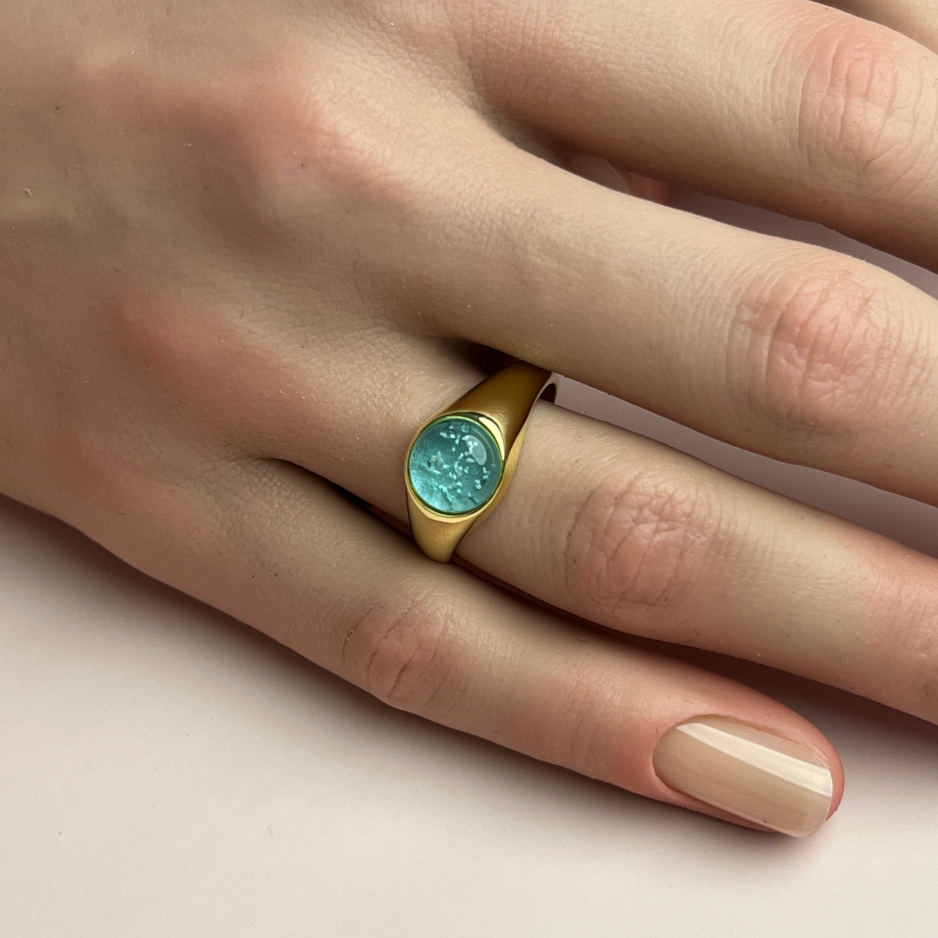 Legacy Ashes Ring - Side Profile View