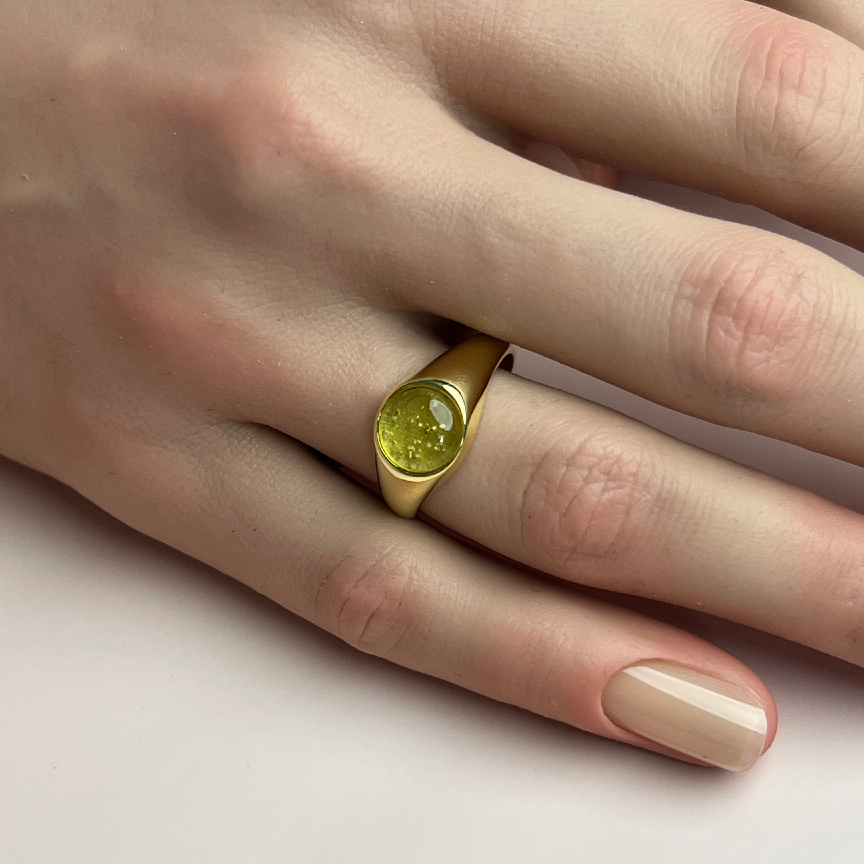 Legacy Ashes Ring - Side Profile View