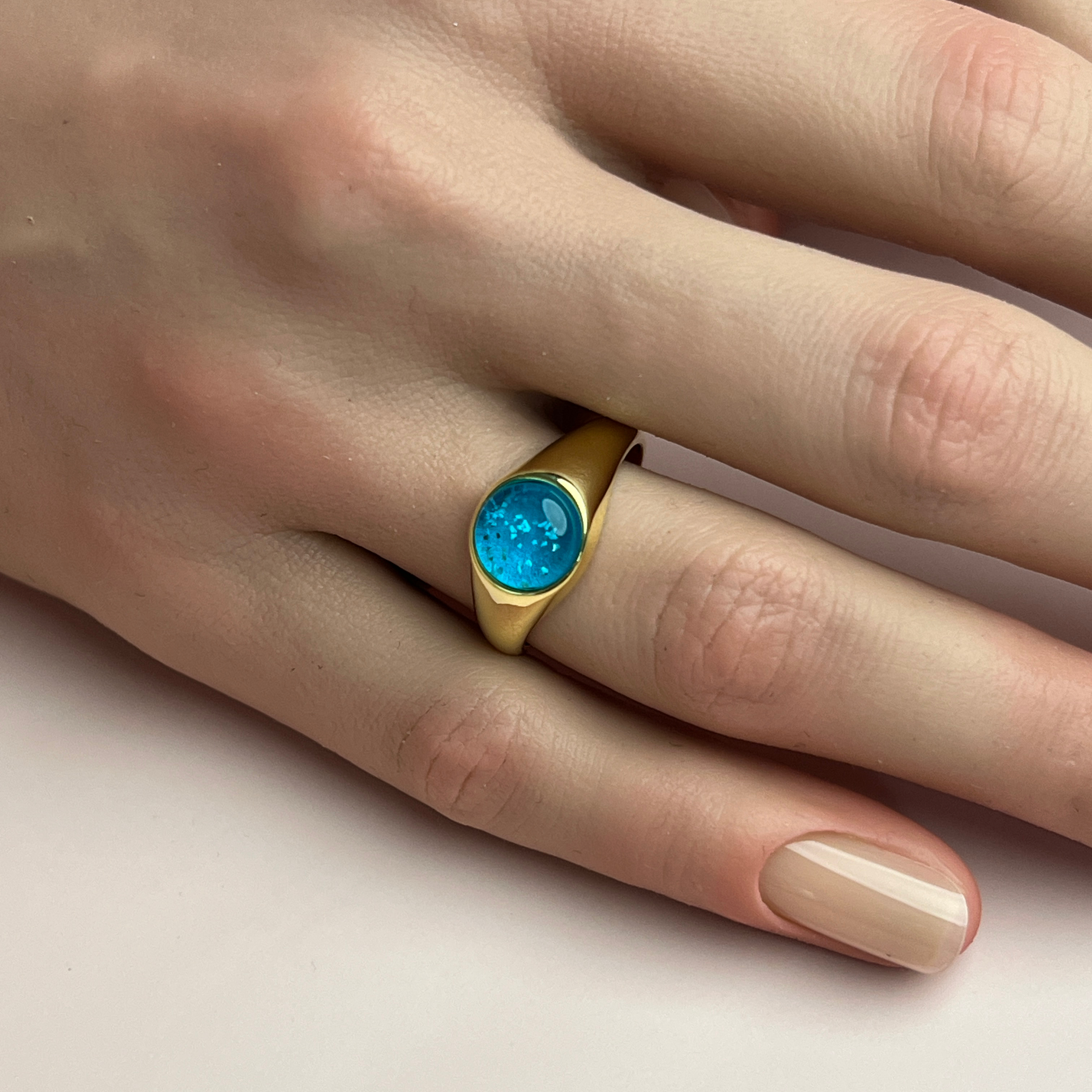 Legacy Ashes Ring - Side Profile View