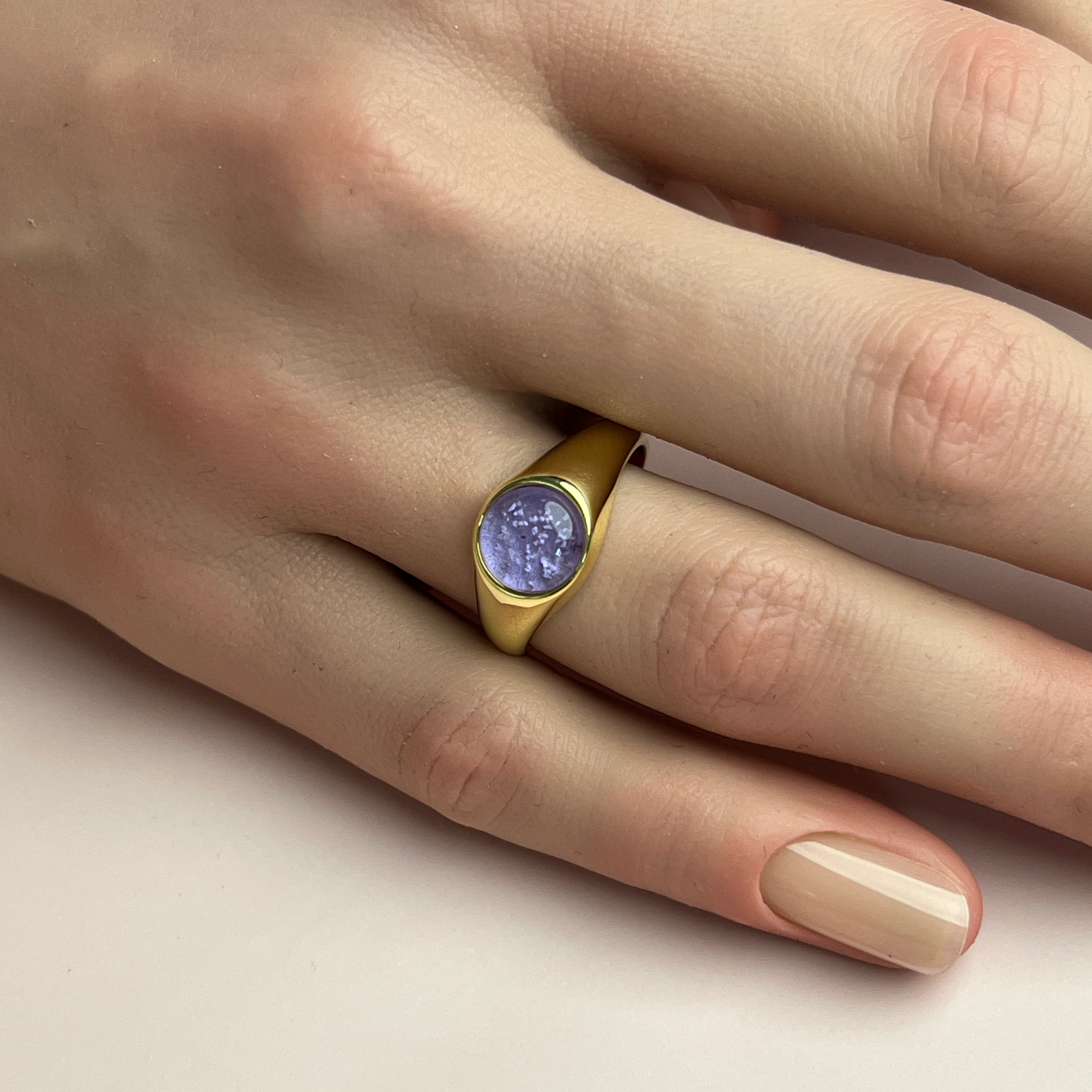 Legacy Ashes Ring - Side Profile View