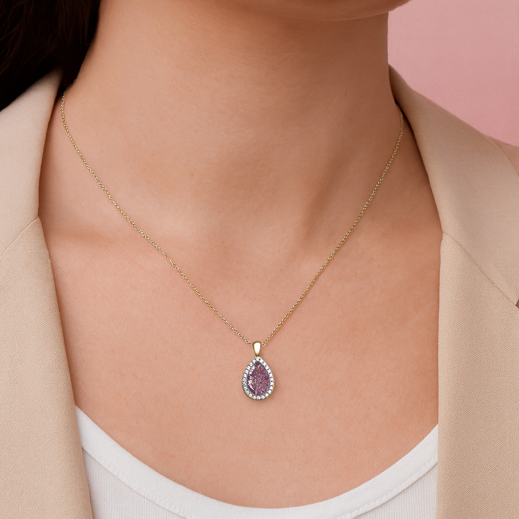 Honour Ashes Pendant - Side Profile View