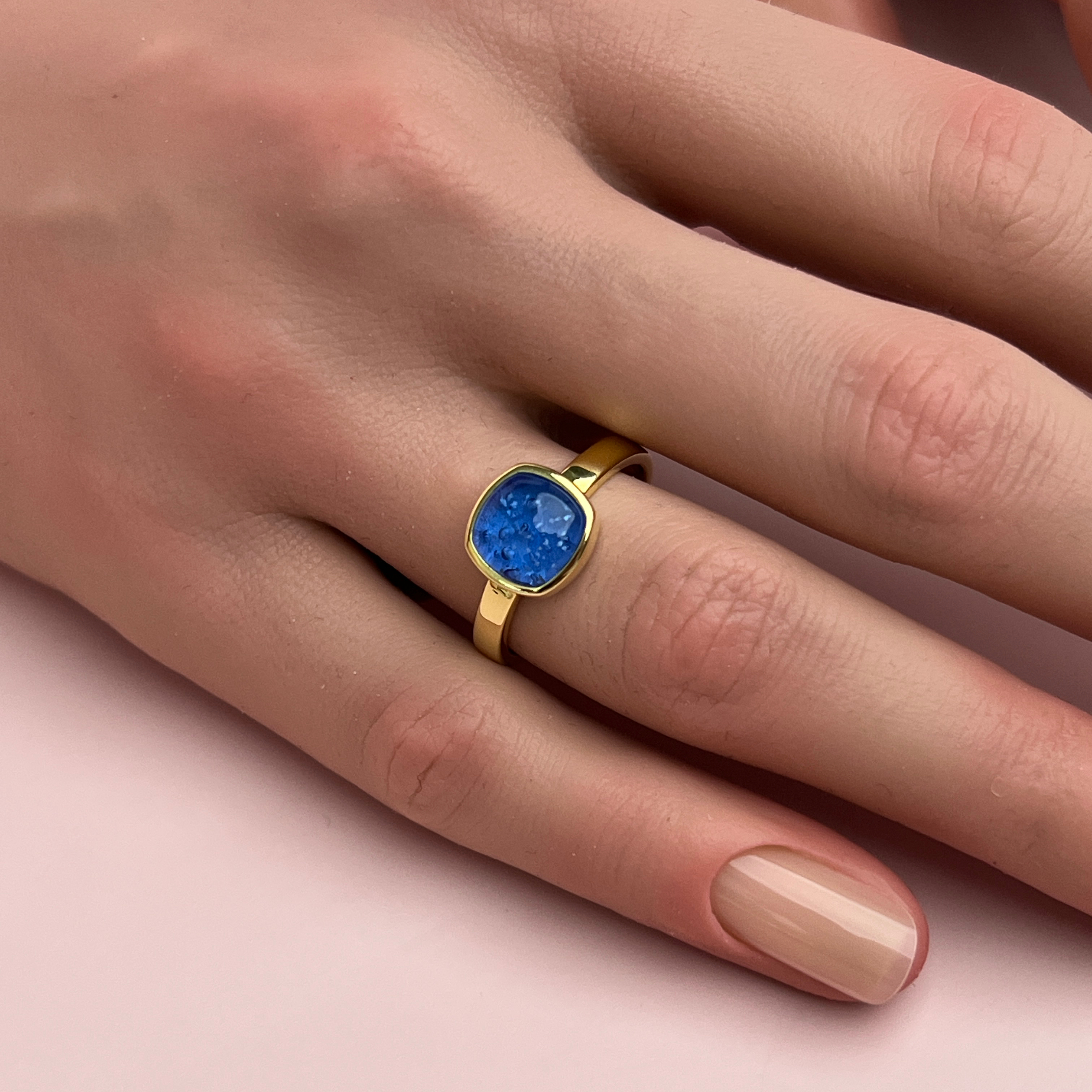 Comfort Ashes Ring - Side Profile View