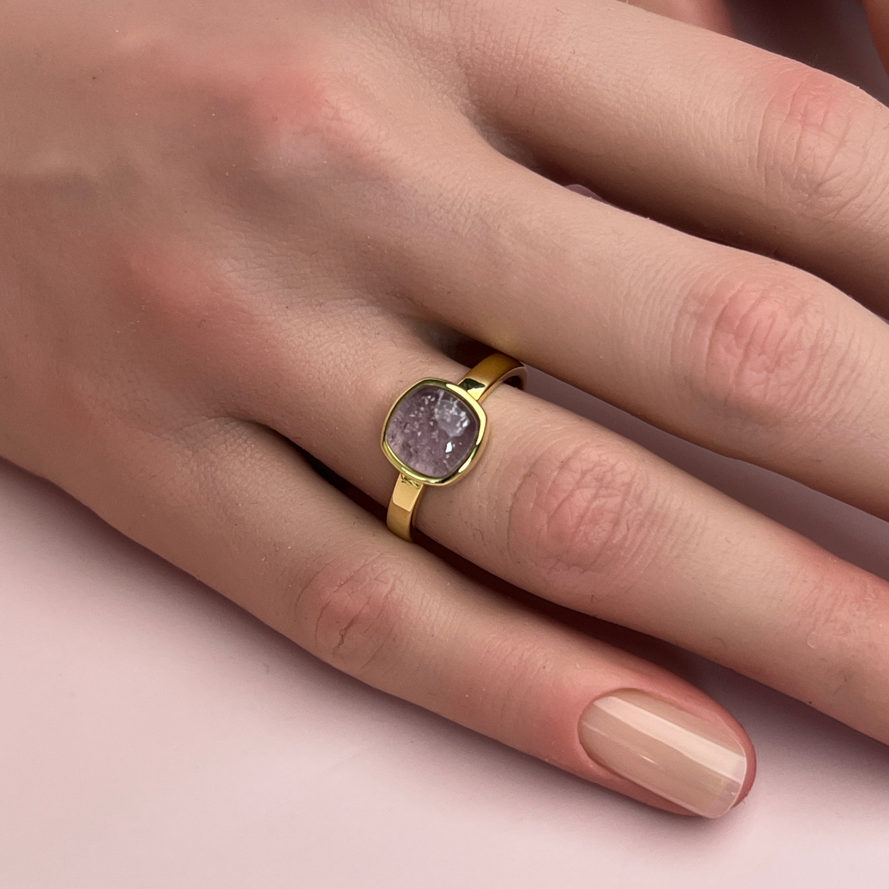 Comfort Ashes Ring - Side Profile View