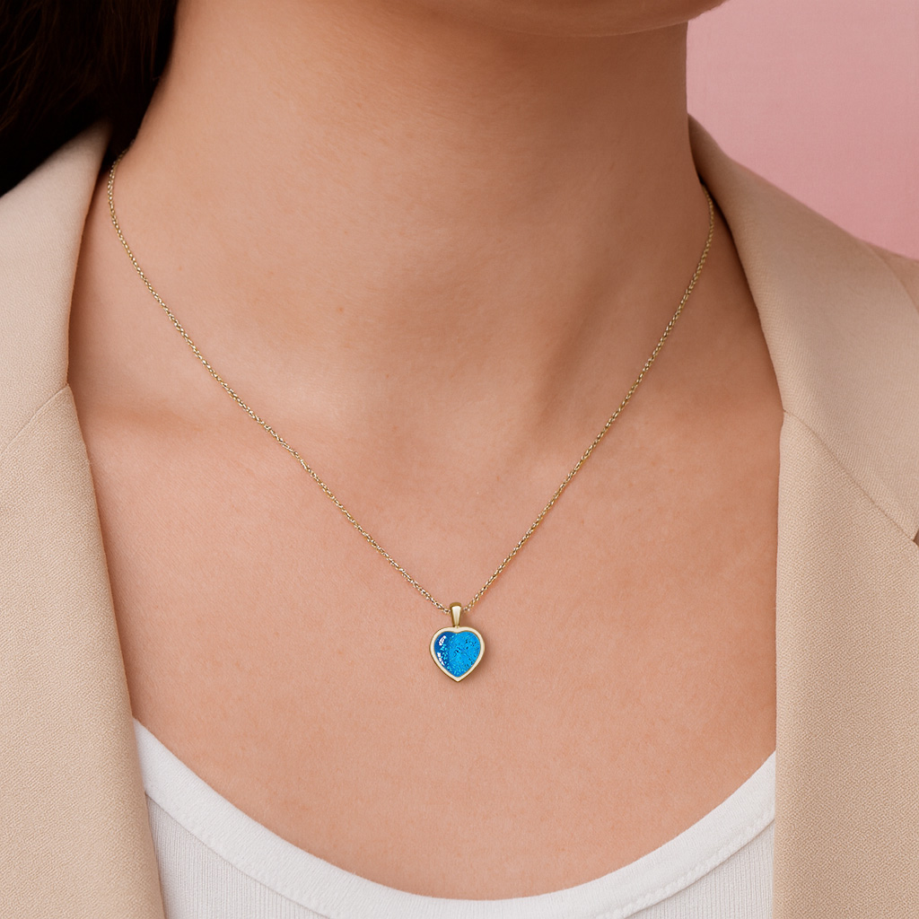 Tribute Ashes Pendant - Side Profile View