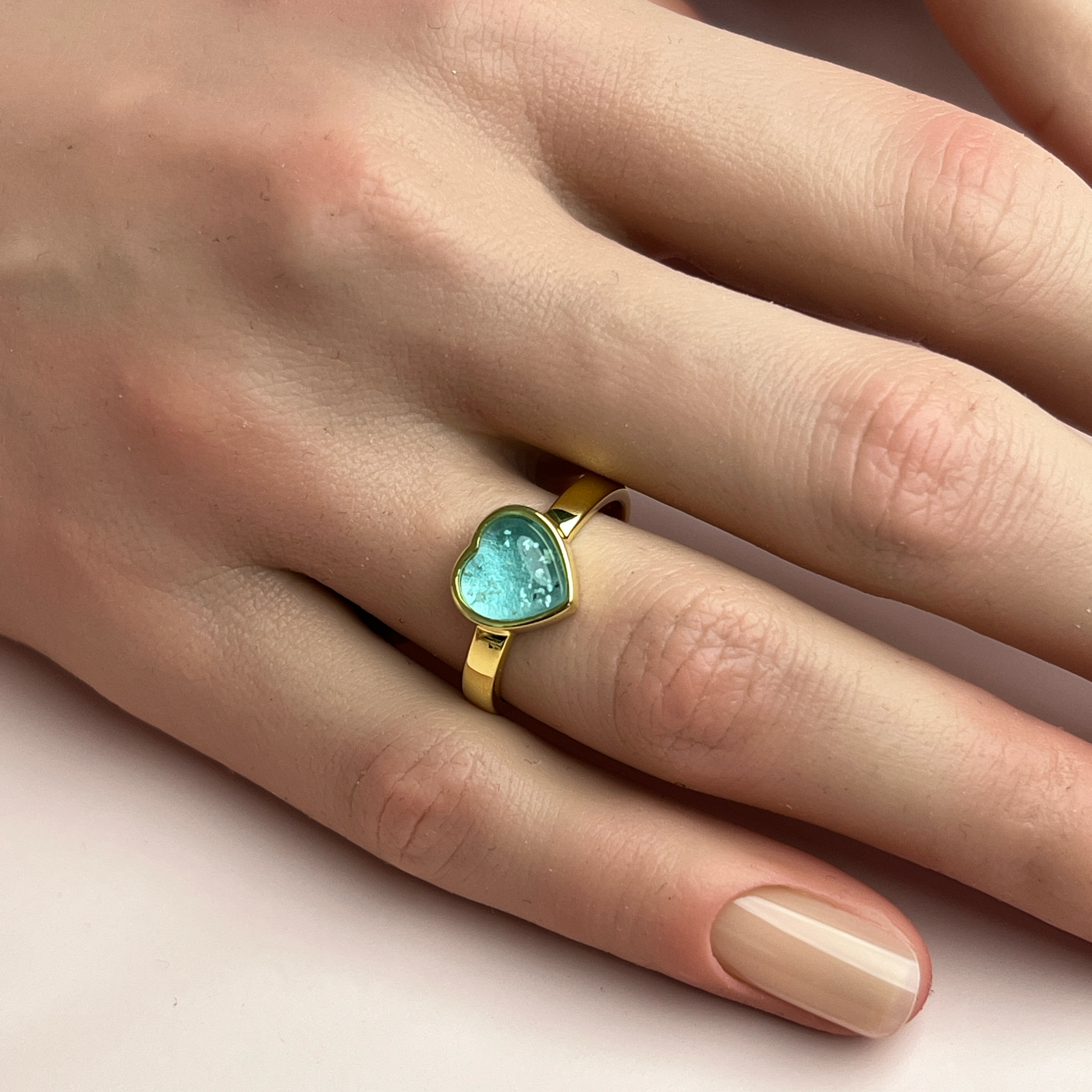 Tribute Ashes Ring - Side Profile View