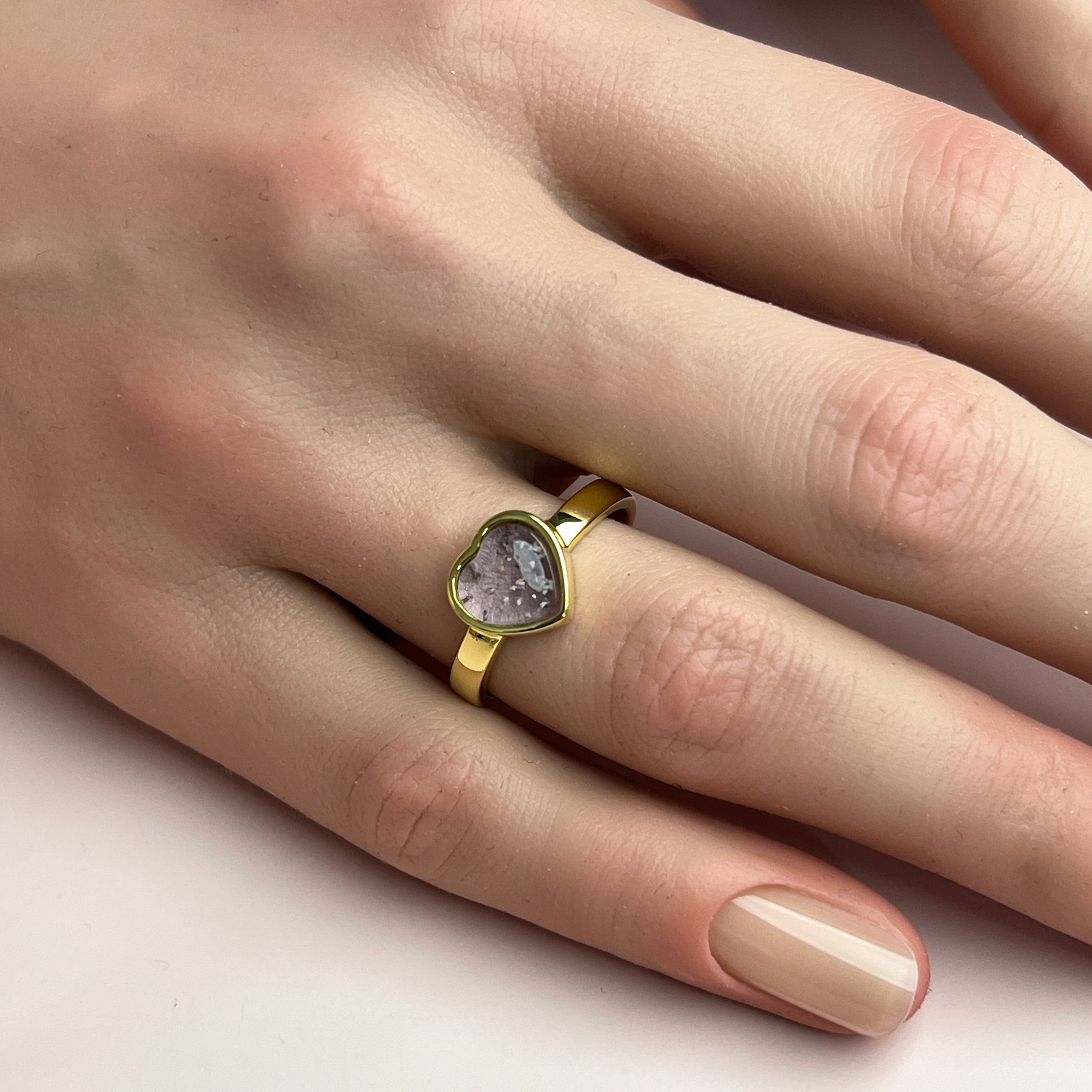 Tribute Ashes Ring - Side Profile View