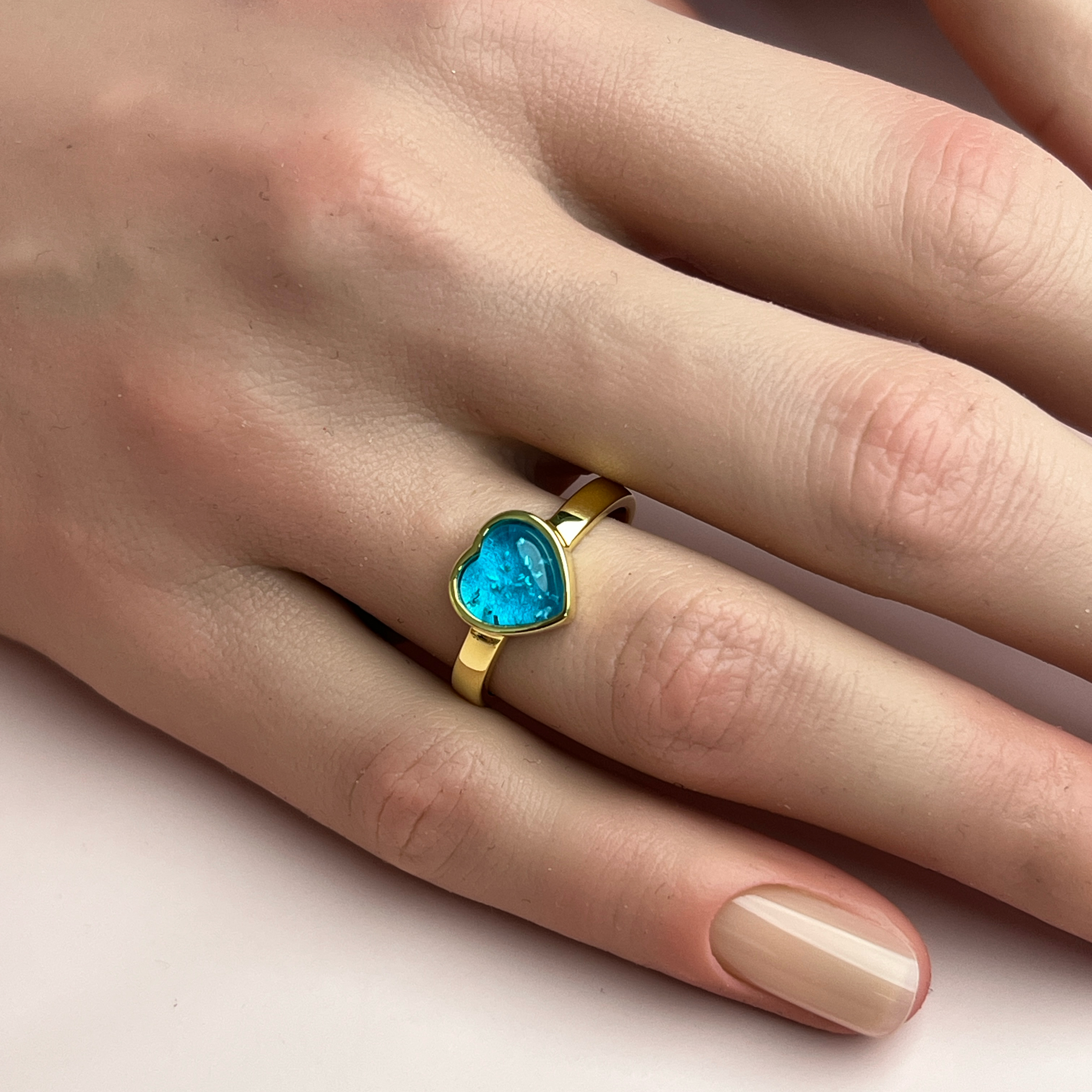 Tribute Ashes Ring - Side Profile View