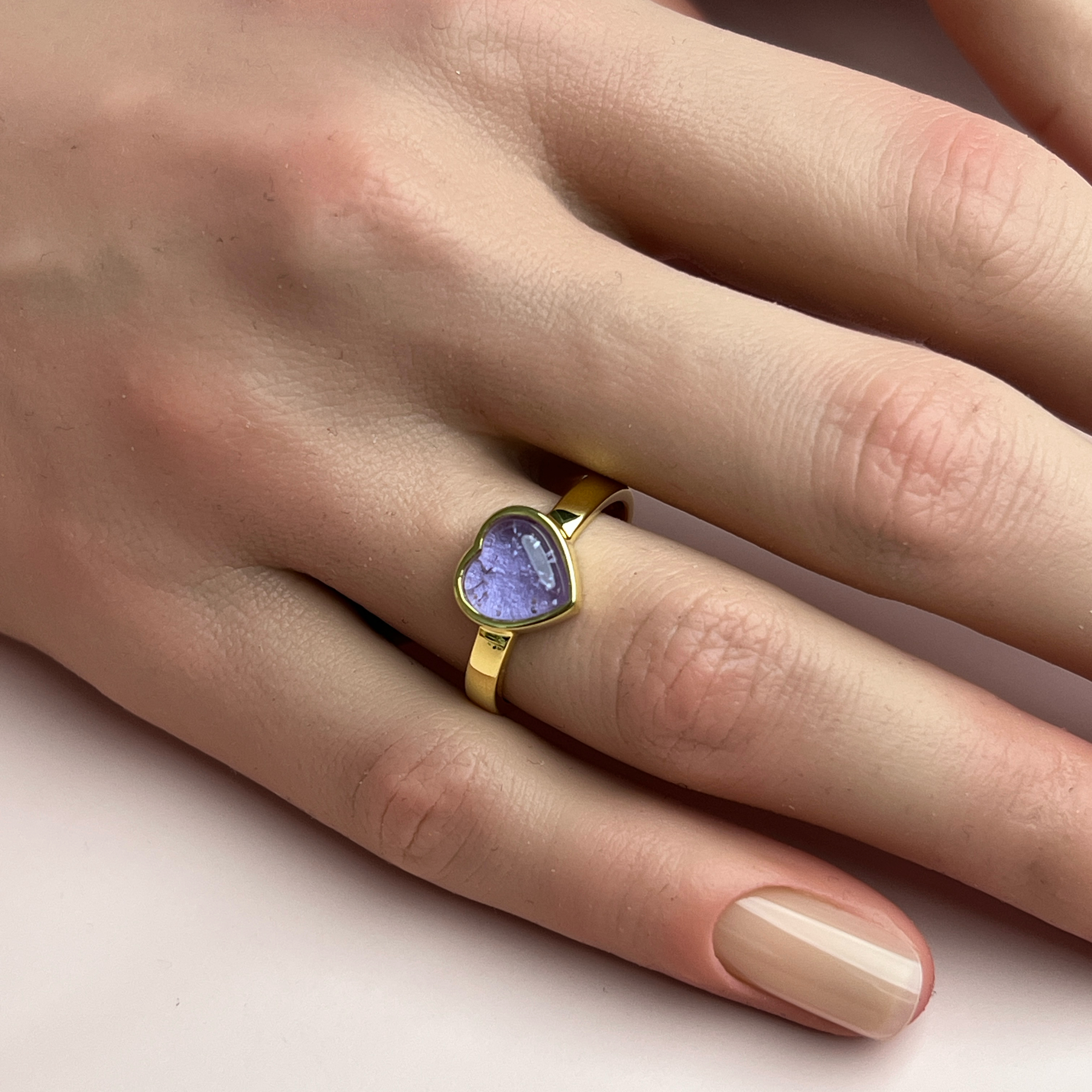 Tribute Ashes Ring - Side Profile View