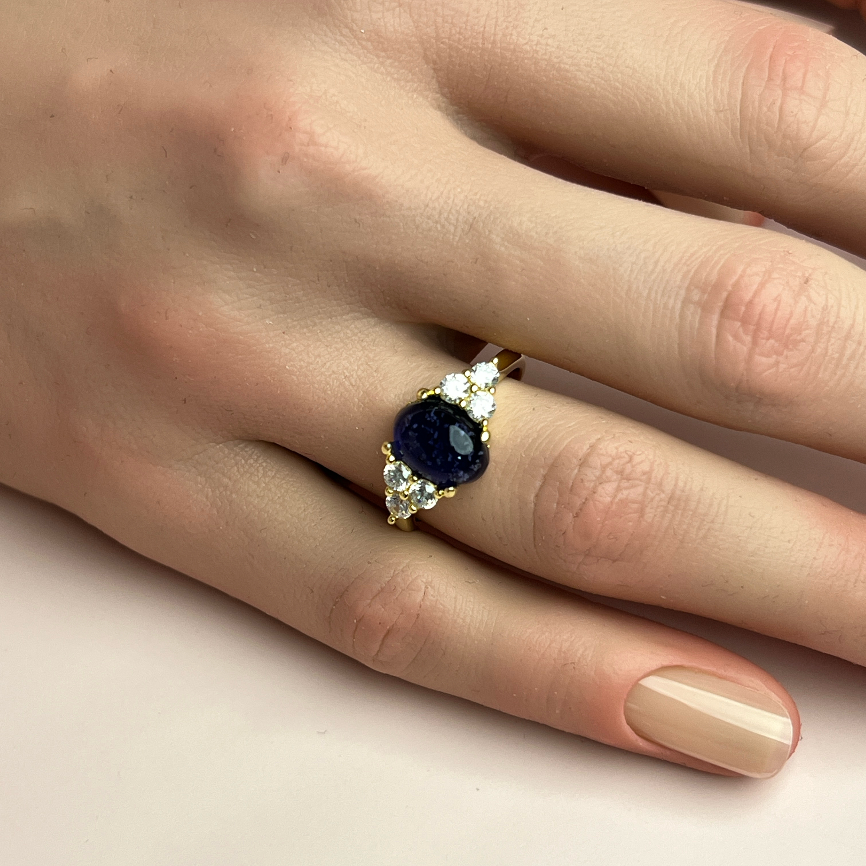 Solace Ashes Ring - Side Profile View