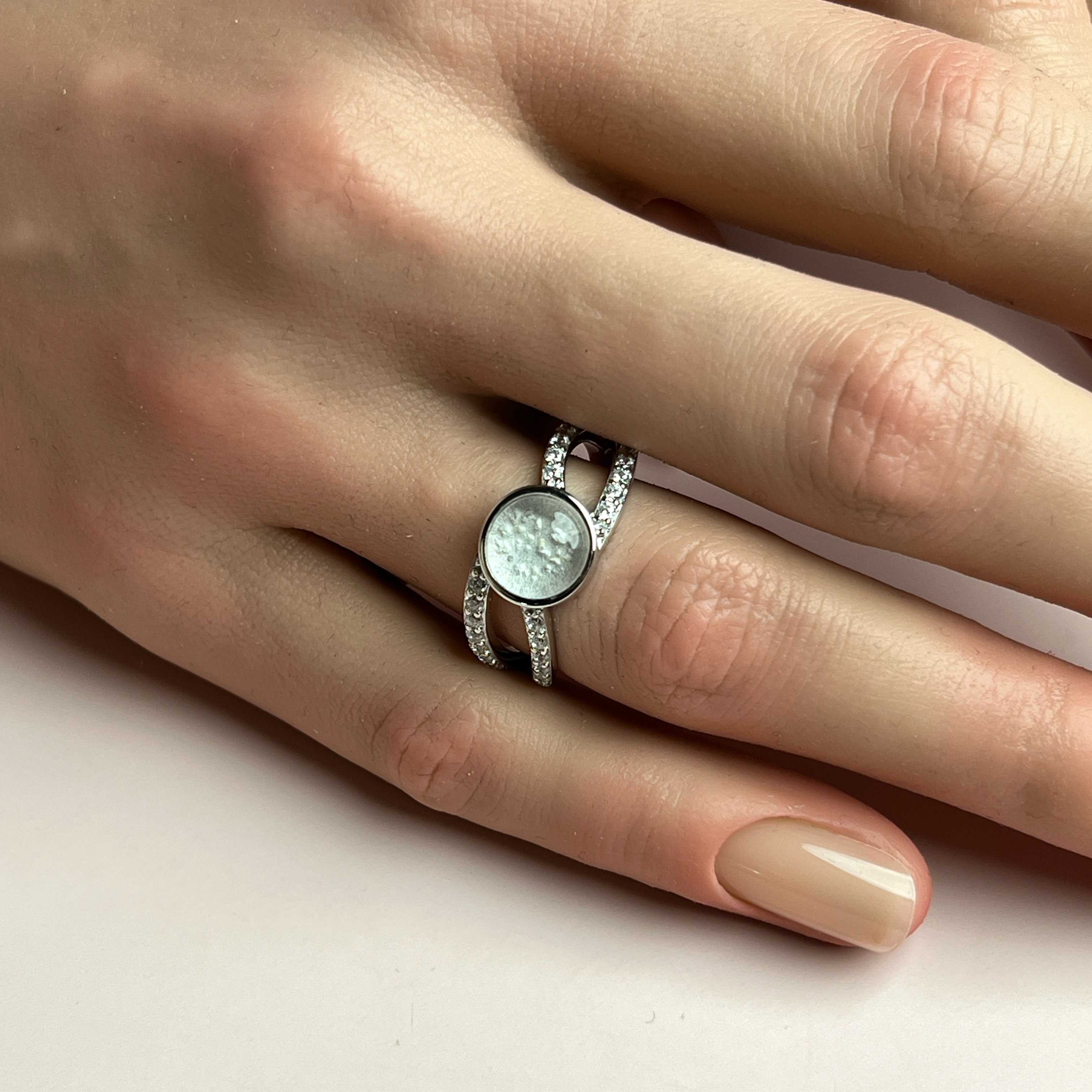 Aurora Ashes Ring - Side View