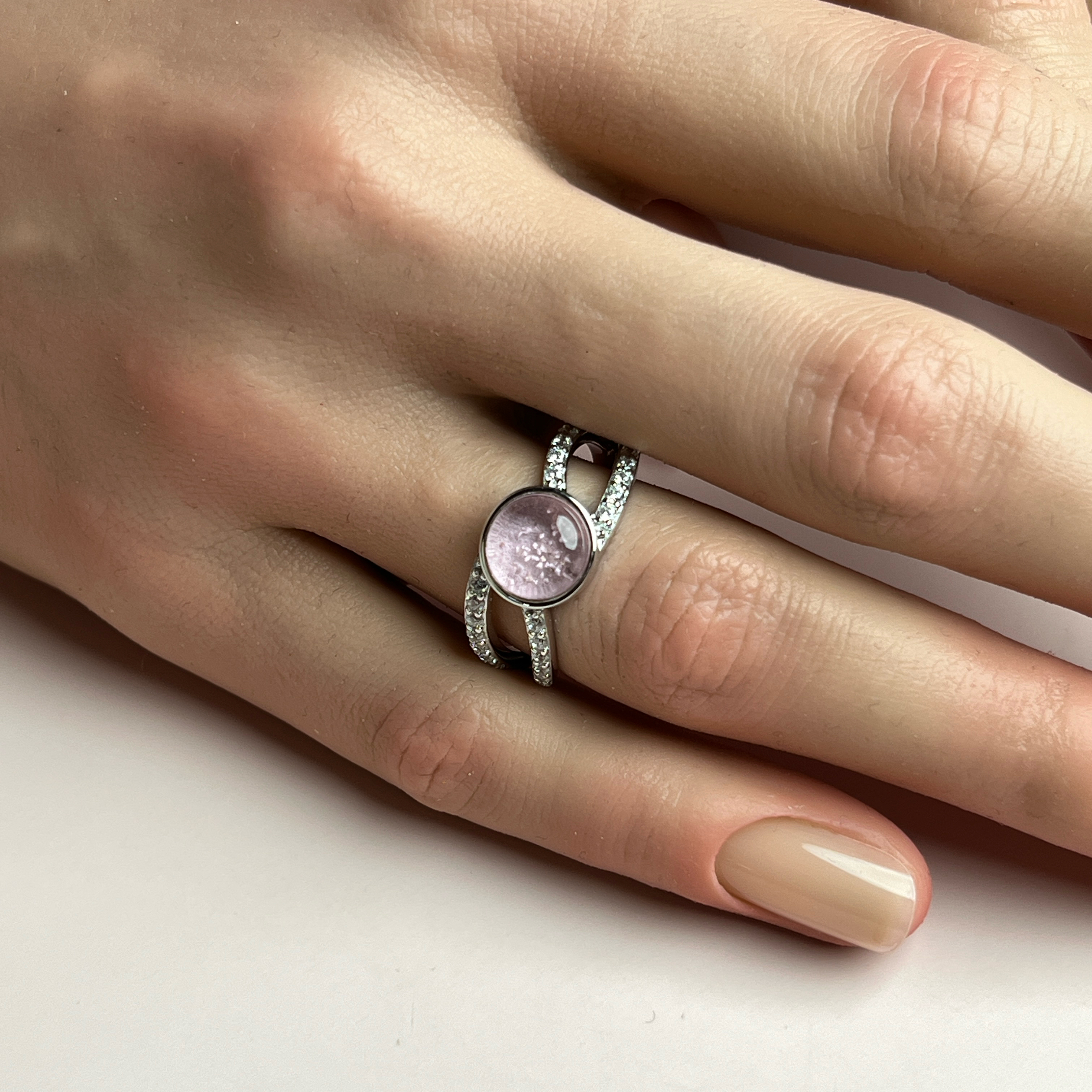 Aurora Ashes Ring - Side View