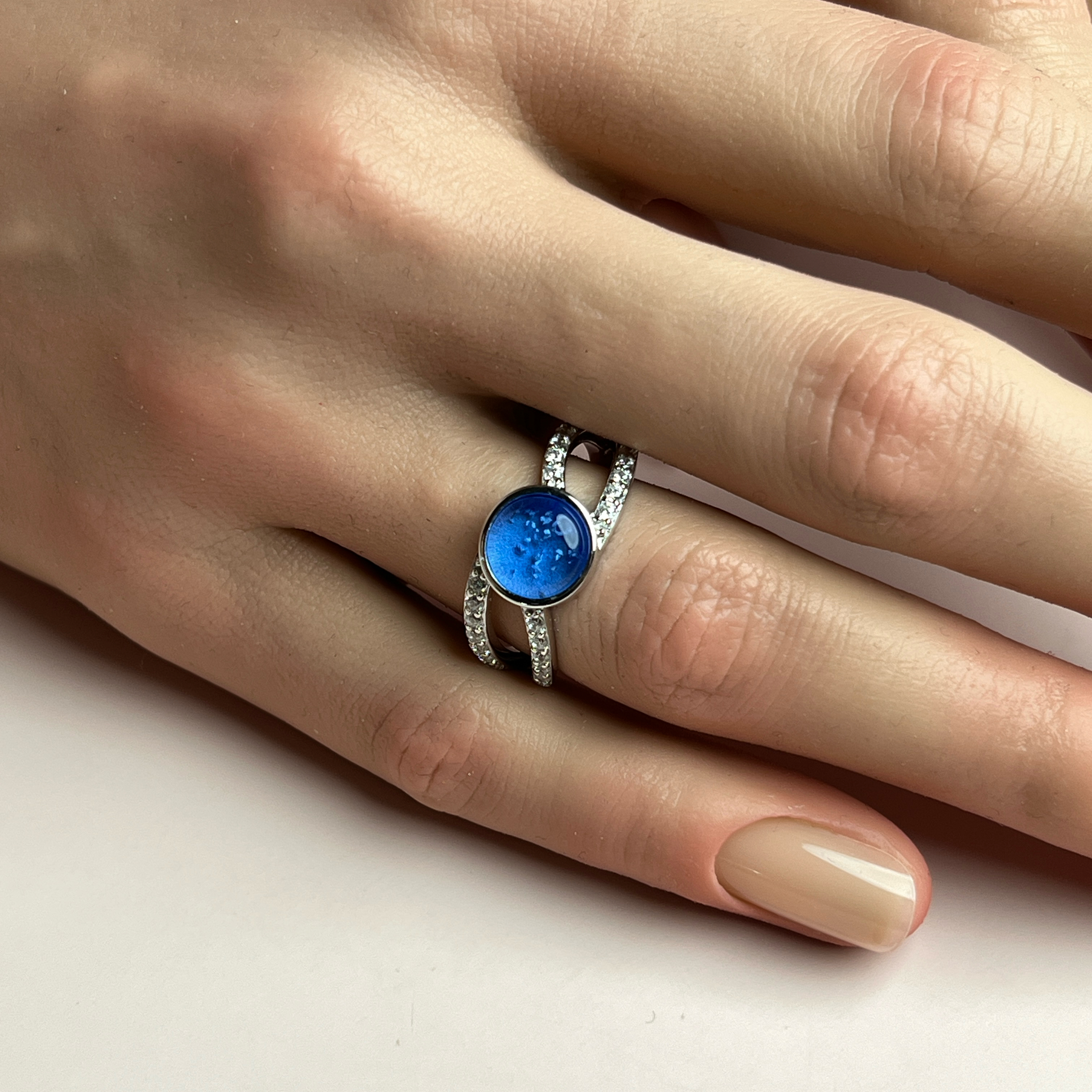 Aurora Ashes Ring - Side View