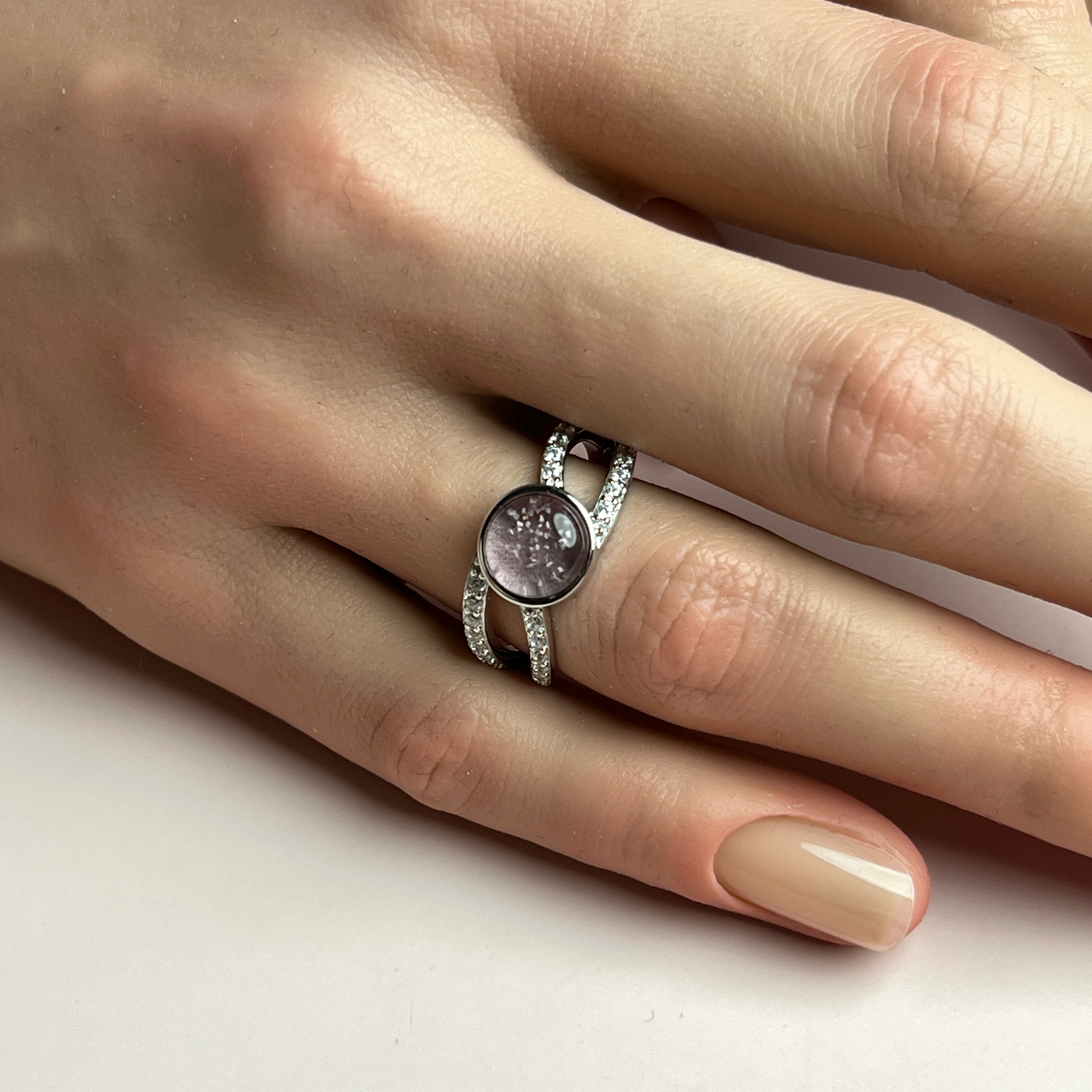 Aurora Ashes Ring - Side View