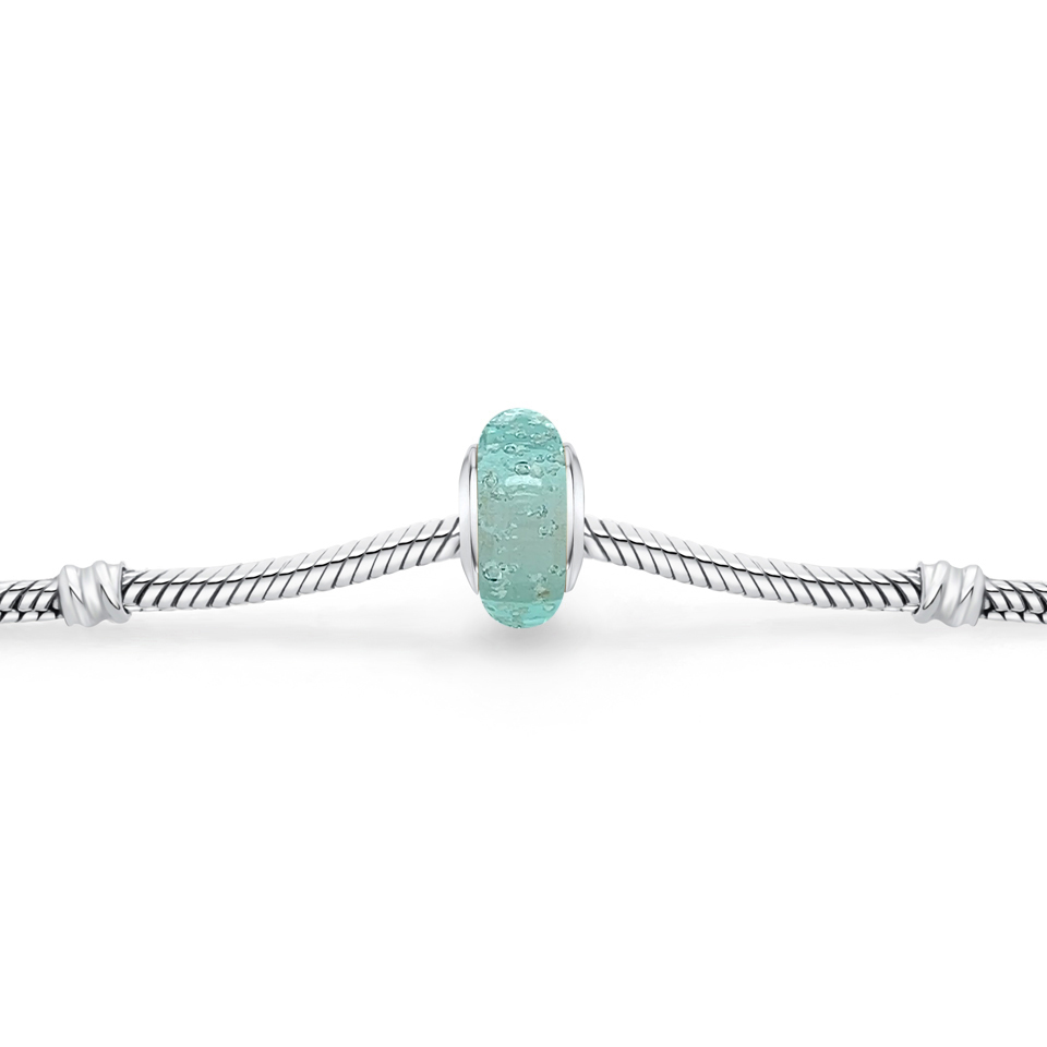 Ashes Glass Charm - Side View