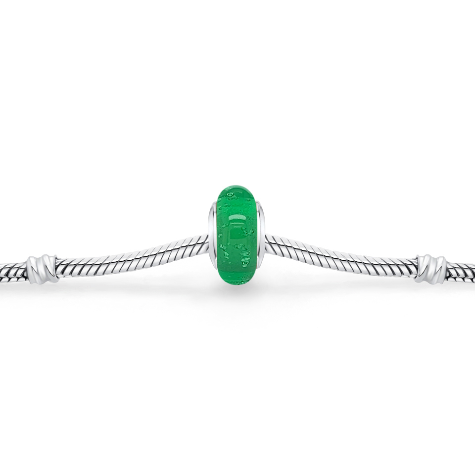 Ashes Glass Charm - Side View