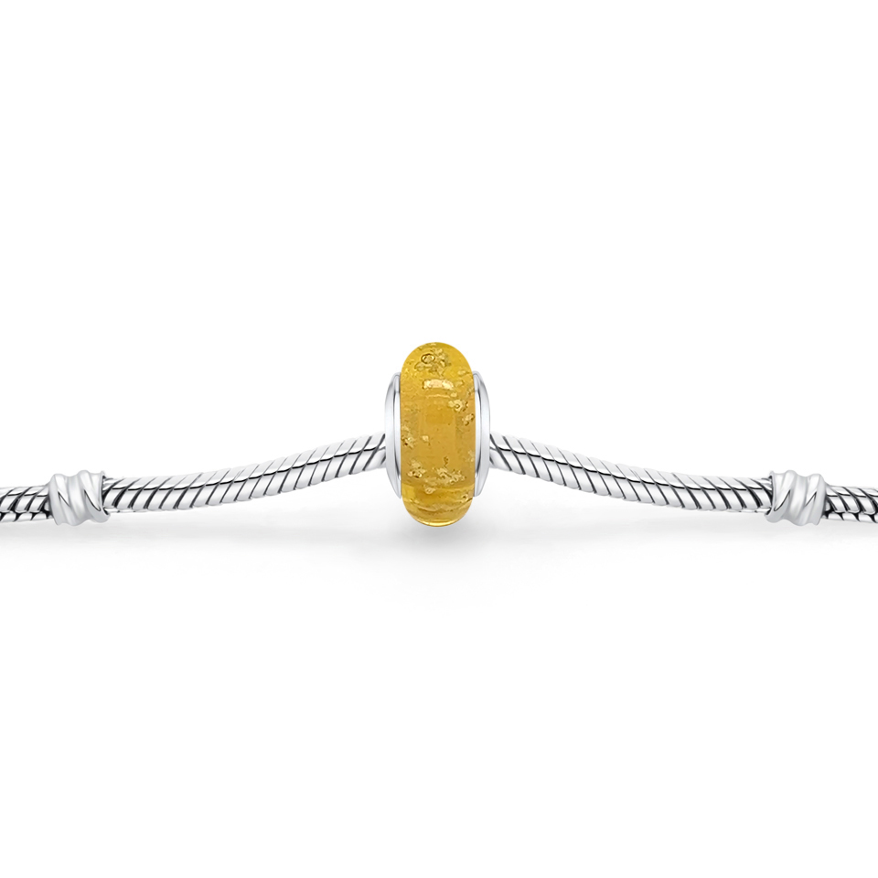 Ashes Glass Charm - Side View