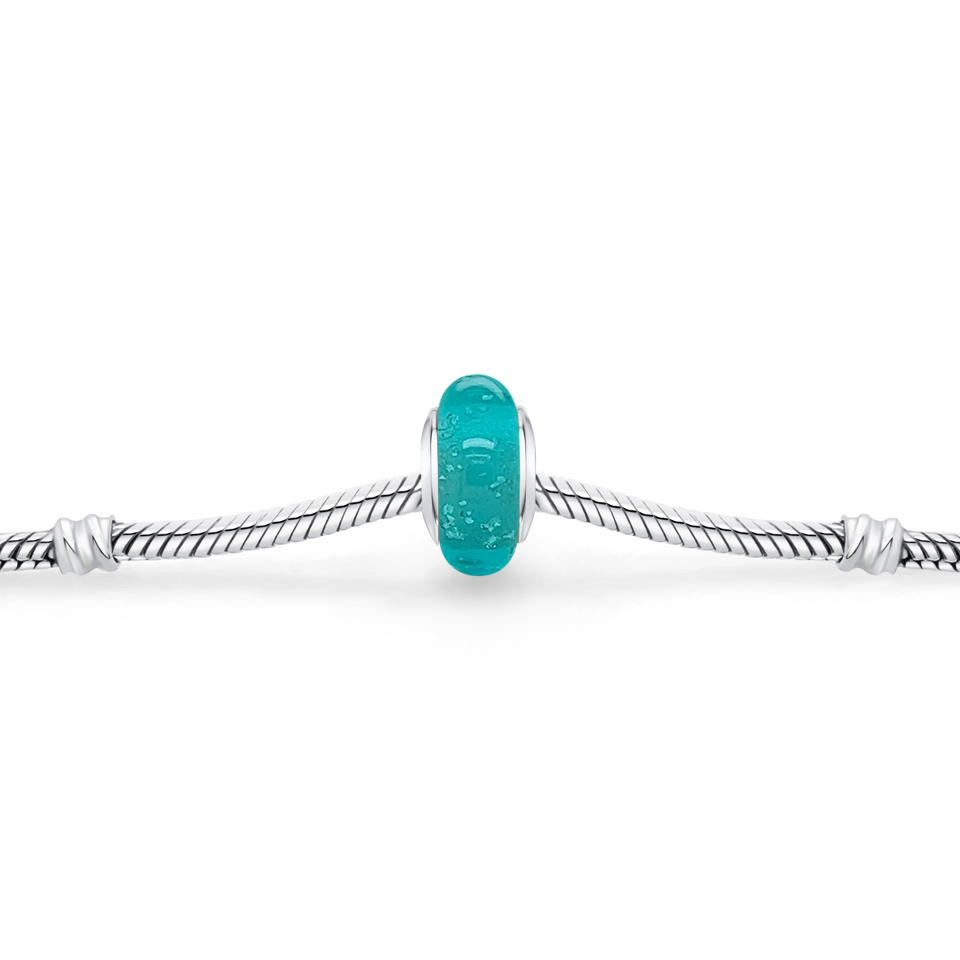 Ashes Glass Charm - Side View