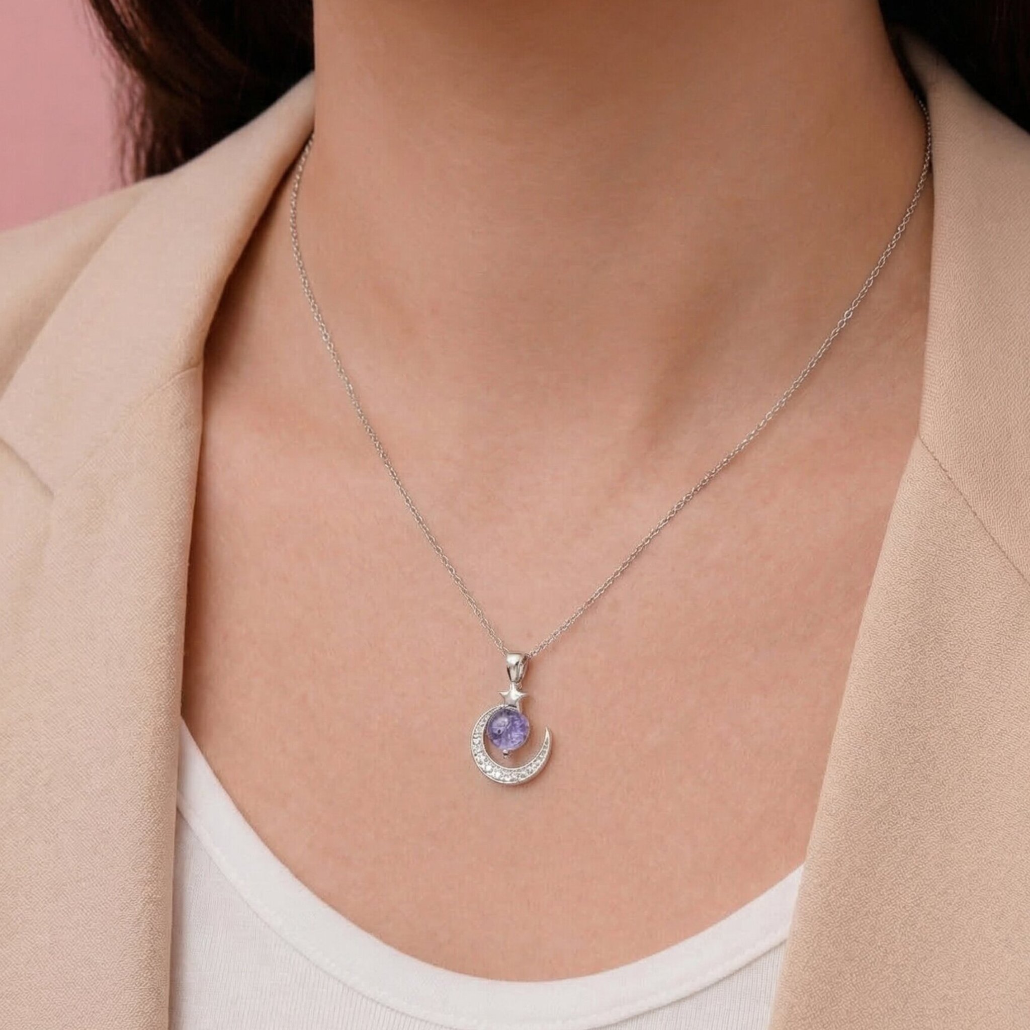 Nightsky Ashes Pendant - Side View